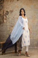 Breeze and bloom cotton kurti set (set of 3)