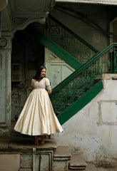 Chandra-akshat anarkali kurti (set of 2)