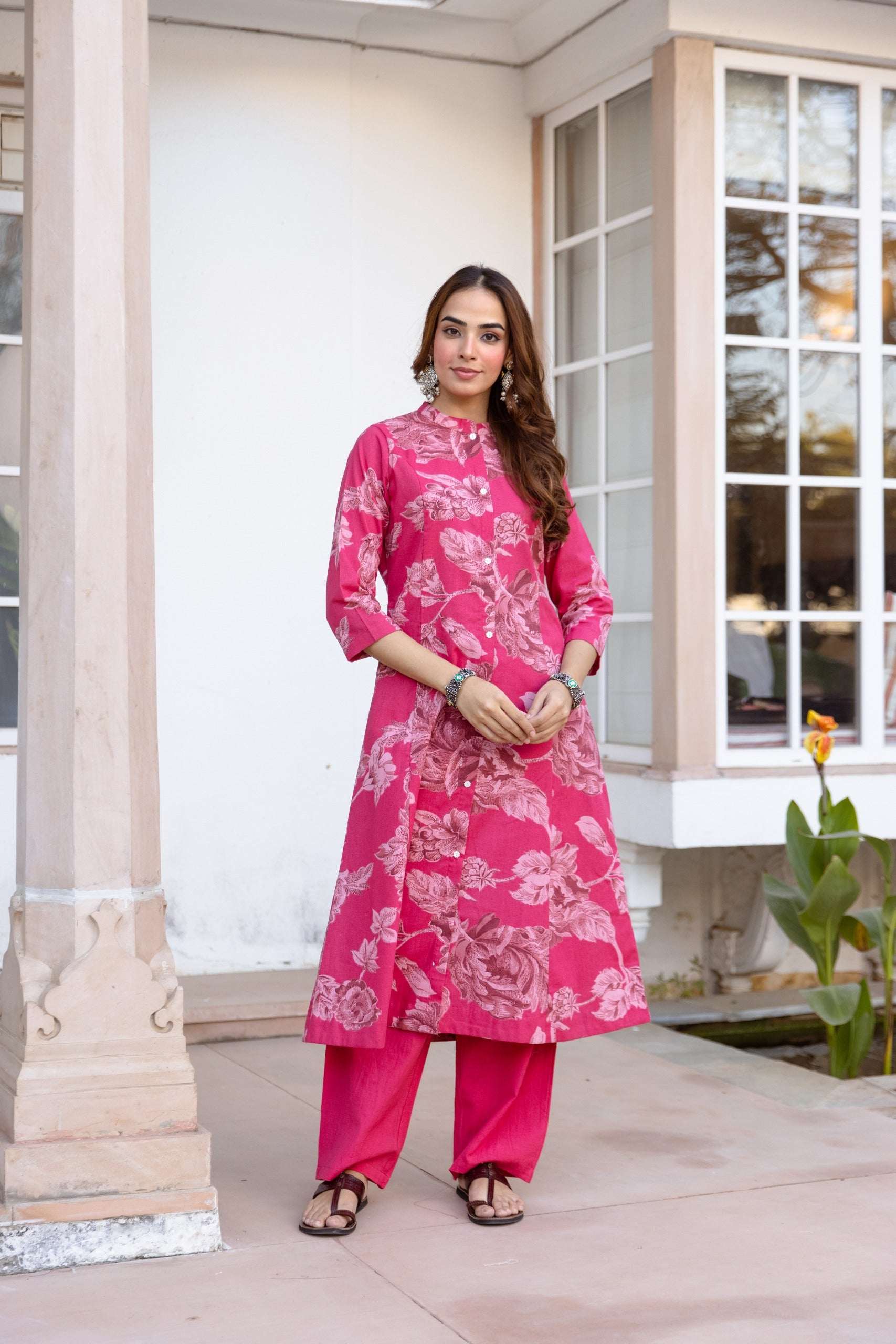 Tarini Rose Petal Grace Kurta (set of 2)