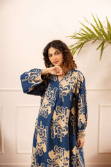 Tarini Crimson Regal Kurta- Blue (set of 2)