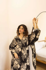 Tarini Crimson Regal Kurta- Black (set of 2)