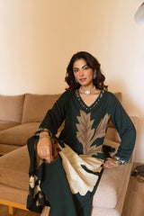 Tarini Noir Botanica Kurta- Green (set of 2)