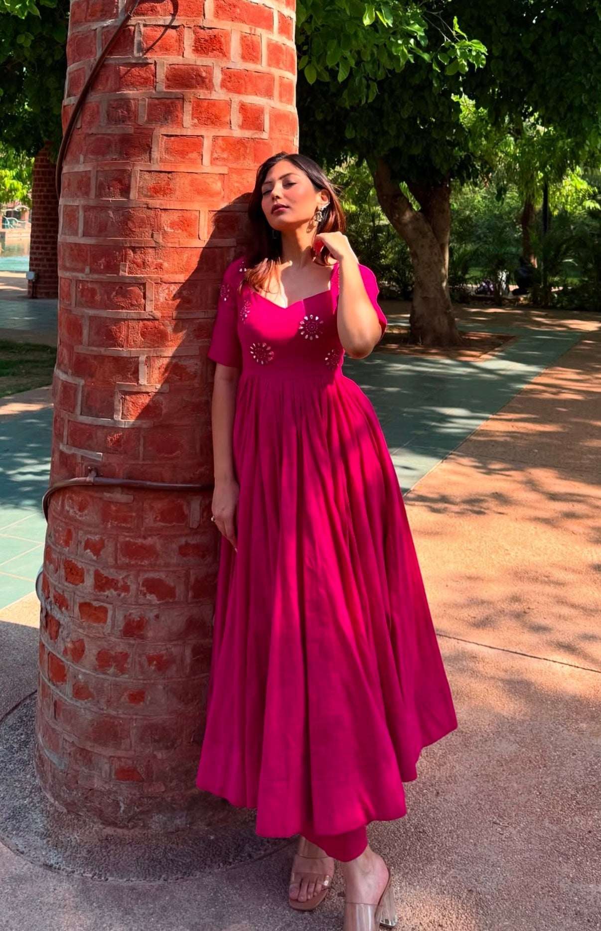 Kamal-kali anarkali kurta and pant set