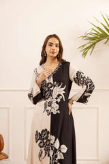 Tarini Scarlet Petal Kurta- Black (set of 2)