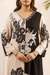 Tarini Scarlet Petal Kurta- Black (set of 2)