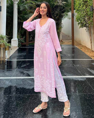 Detailed chinkari long kurta - Eraya