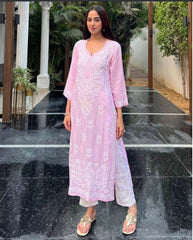 Detailed chinkari long kurta - Eraya