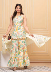 Premium muslin sharara set - Eraya