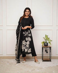 Premium rayon pintex work kurti set - Eraya