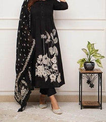 Premium rayon pintex work kurti set - Eraya