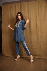 Embroidered co-ord set - Eraya