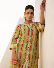 Premium muslin fabric digital print co-ord set - Eraya