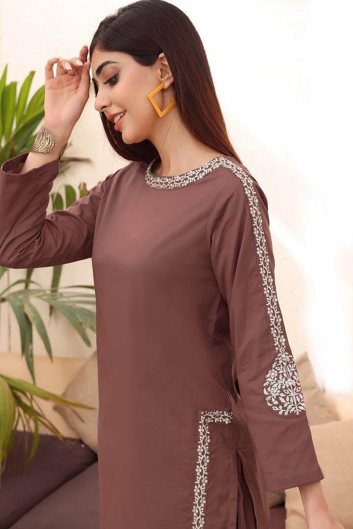 Premium rayon fabric straight kurti with pant - Eraya