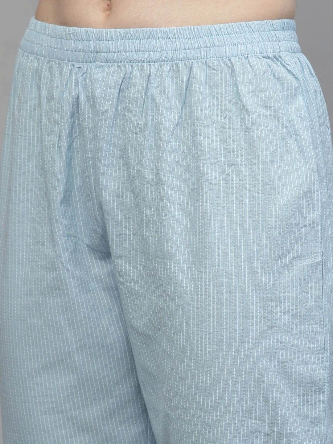 Premium kantha cotton embroidery work co-ord set - Eraya