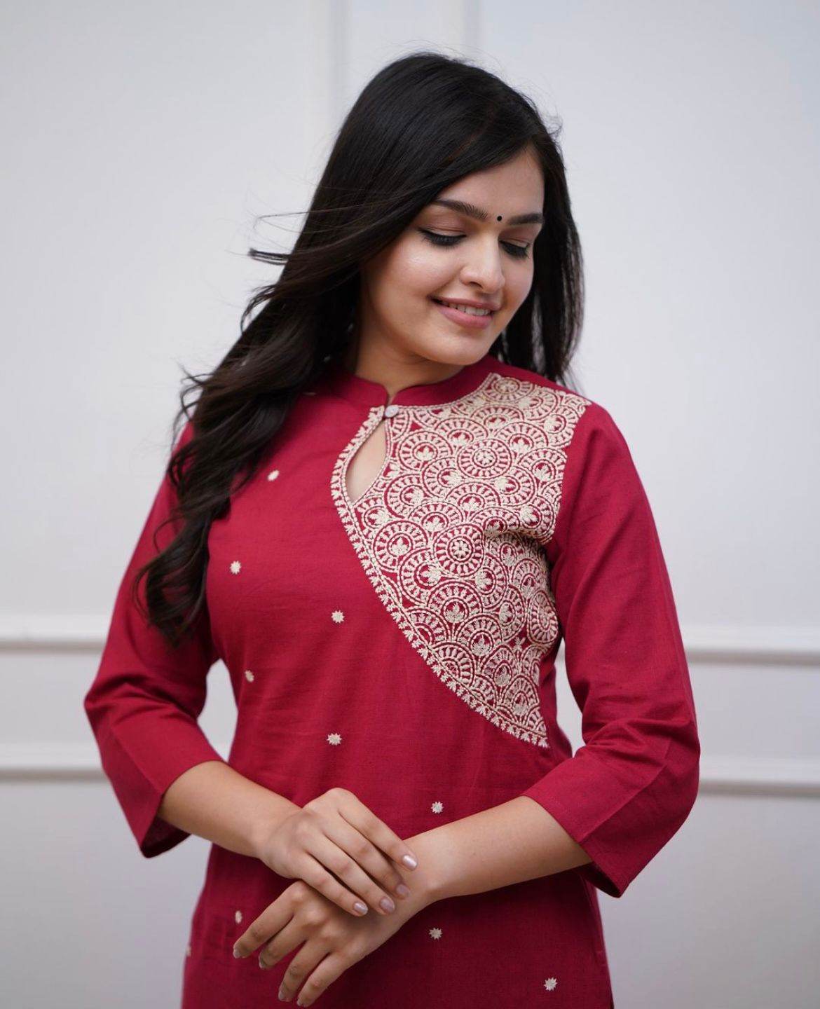 Summer special beautiful cotton fabric embroidered co-ord set - Eraya