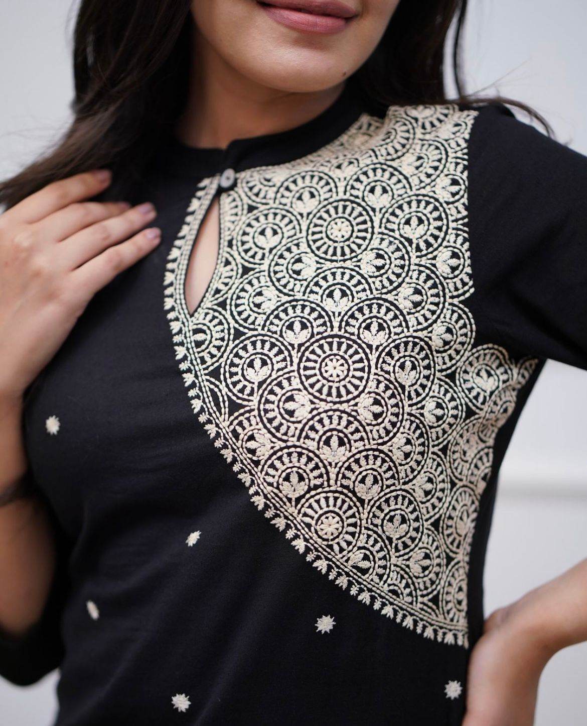 Summer special beautiful cotton fabric embroidered co-ord set - Eraya