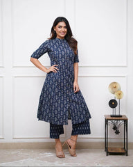 Beautiful jaipuri print cotton co-ord set - Eraya