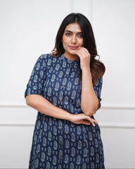 Beautiful jaipuri print cotton co-ord set - Eraya