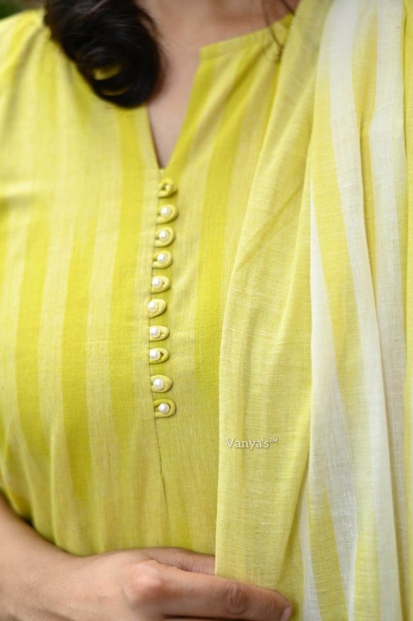 A south Indian elegance: premium south cotton kurta set - Eraya