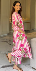 Hand block printed pure cotton co-ord set