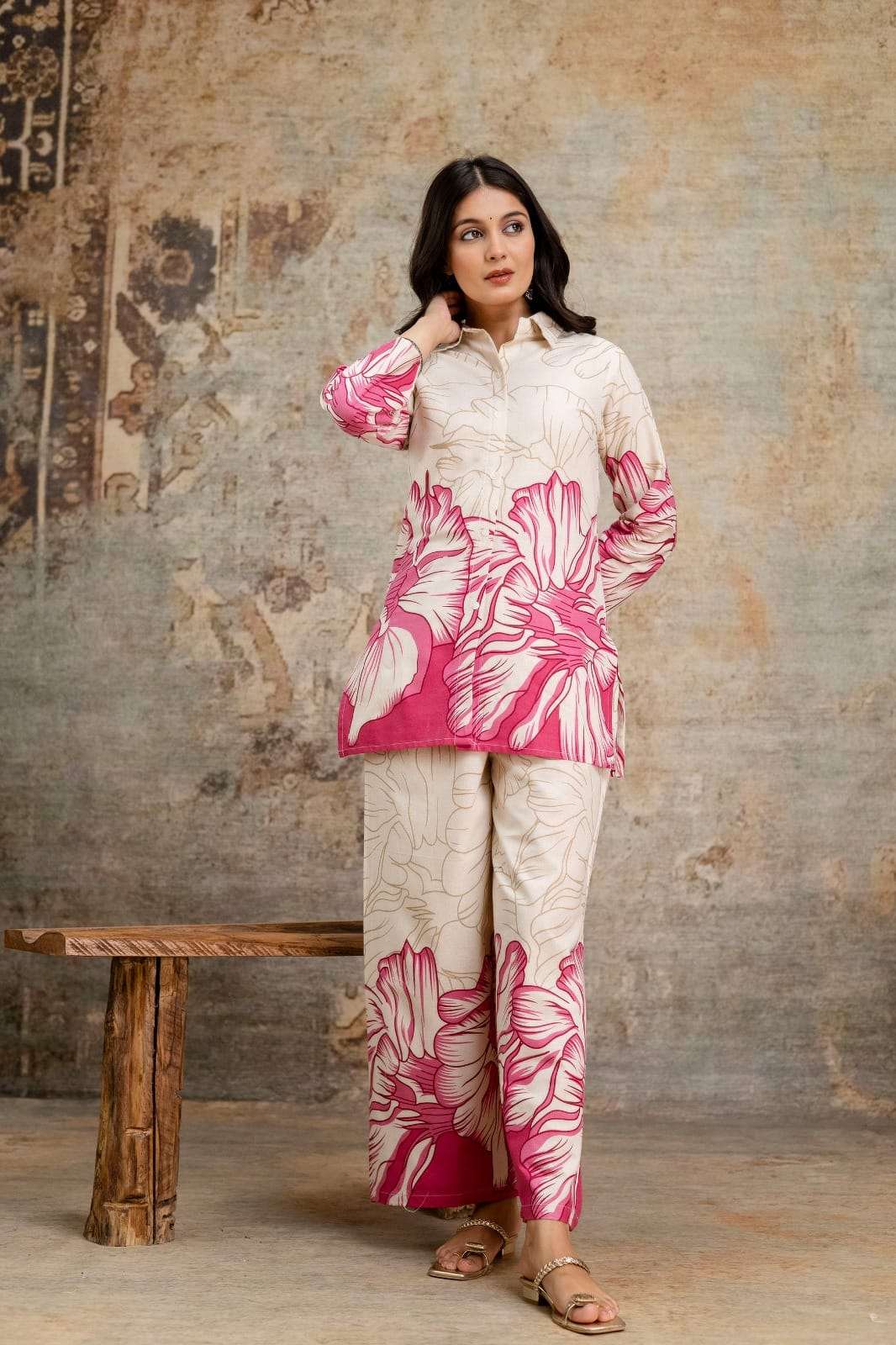 Classy cotton printed co-ord set