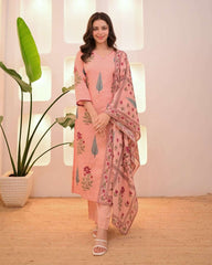 Finest Floral print Kurta (set of 3)