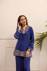 Nyra-Premium Cotton Embroidered Co-ord Set-II Eraya