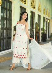 Heartly whispers-cotton cut sleeves kurti (set of 3)