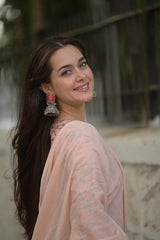 Floral printed nyla cotton sharara